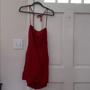 Backless summer faux corduroy dress